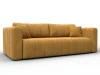 130266 Диван прямой Лига-062 НПБ (ДСП,Фанера,ХДФ/Пластик/Велюр/Желтый) Лига Диванов 130266