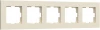 W0052962 Рамка на 5 постов (айвори софт) Werkel W0052962 (a067787)