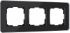 W0032448 Рамка на 3 поста (черный, стекло) Werkel W0032448 (a063821)
