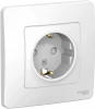 BLNRS001111 Розетка встраиваемая с заземлением и шторками (белый) Systeme Electric Blanca BLNRS001111