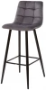 XS2694UF91005 Барный стул LECCO UF910-05 DARK GREY, велюр, 4 шт./2 кор.