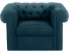 339868 Кресло Chesterfield ОГОГО (арт.339868), (Ткань/Синий)
