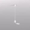 TR2124-WH Подвод питания для подвесного монтажа трека Denkirs Smart Base TR2124-WH АС 220V, 5м, белый, алюминий