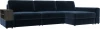 129105 Диван угловой с полкой Лига-055 НПБ Лонг угол универсальный Лига Диванов (Велюр) арт.129105