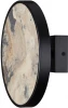 5064/15WL Настенный светильник Odeon Light Bergi 5064/15WL черн./серо-беж./металл/натур.камень/акрил с переключ.цветов.темпер. LED 15W 3000К/4000K/6000K (220V, круглые)