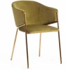 19161 Кресло KRONOS (mod. 8158) металл/вельвет, зеленый/золотые ножки, V062-17 Tetchair 19161
