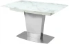HT7021GNMRBL130 Стеклянный стол M-City CASTSTEEL 130 GLASS ПОД МРАМОР