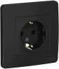 BLNRS001016 Розетка встраиваемая с заземлением (антрацит) Systeme Electric Blanca BLNRS001016