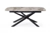 00-00072994 Стол DikLine KE180 керамика серый мрамор С21 глянец/опоры черные) (2 уп) 00-00072994