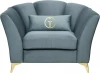 ANNETTE-К-2K-Colt1004 Кресло Annette велюр бирюзовый Colt1004 130*100*92см Garda Decor арт.ANNETTE-К-2K-Colt1004