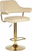 5019_Golden-LM, цвет сиденья бежевый велюр (MJ9-10), цвет основания золото Стул барный DOBRIN CHARLY GOLD (бежевый велюр (MJ9-10)) 5019_Golden-LM 5019_Golden-LM, цвет сиденья бежевый (MJ9-10), основания золото