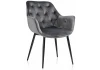 15008 Обеденный стул на металлокаркасе Woodville Remo dark grey 15008