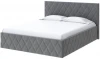 1926808 PROxSON Кровать Fresco (Ткань: Велюр Monopoly Британский серый (996)) 90x190
