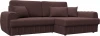129283 Диван угловой Лига-057 НПБ угол правый Лига Диванов (Замша) арт.129283