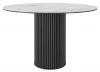 00-00075272 Стол DikLine AKR120 Керамика глянец Ostra Bianco/подстолье черное/опоры черные (2 уп.) арт.00-00075272