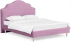 652877 Кровать Queen II Victoria L 1600 ОГОГО (арт.652877), (Ткань/Сиреневый)