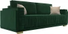 122252 Диван прямой Лига-044 (Зеленый,Бежевый/Велюр) Лига Диванов арт.122252