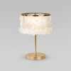208101 латунь/перламутр Настольная лампа с выключателем Eurosvet Sandra 208101 латунь/перламутр (a071168) (220V)