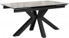 00-00074489 Стол DikLine SFE160 Керамика Italian Grey (глянец серый)/подстолье черное/опоры черные (2 уп.) арт.00-00074489