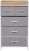 2500000183454 Комод Ноа 5 ящ., Каркас Белый, Светло-серый 2500000183454 Leset
