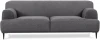 753135 Диван Portofino 2-х местный ОГОГО (арт.753135), (Велюр/Серый)