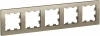 ATN000505 Рамка на 5 постов (шампань) Systeme Electric AtlasDesign ATN000505