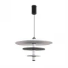8295/11AL Подвесной светильник светодиодный Lumion Felta 8295/11AL черный/светло-серый/темно-серый, металл/фетр/акрил LED 11W 3000K 220V (на проводе, круглые)