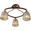 408-03-53 antique brass + walnut Потолочная люстра N-Light 408 408-03-53 antique brass + walnut