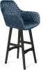6756510804 Стул барный SHT-ST38/S65 синий пепел/венге Sheffilton 6756510804