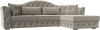 121594 Диван угловой Артис правый угол (Бежевый/Микровельвет) Лига Диванов арт.121594