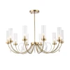 SL1400.303.10 Потолочная люстра на штанге ST Luce Иллюмиа SL1400.303.10 латунь/латунь, прозрачный E14 10*40W
