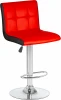 5006-LM CANDY,  цвет сиденья красно-черный, цвет основания хром Стул барный CANDY (красно-чёрный)