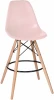 638GPP-LMZL DSW BAR, цвет сиденья светло-розовый (PK-02), цвет основания светлый бук Стул барный DSW BAR (ножки светлый бук, цвет сиденья светло-розовый (PK-02))