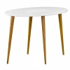 008063 Стол журнальный Мерсенна белый/бук Mebelik 008063