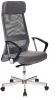 T-995HOME/GREY Кресло руководителя Бюрократ T-995HOME темно-серый TW-04 10-128 сетка/ткань с подголов. крестовина металл серебристый