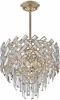 378019/6/300/390 GD Потолочная люстра хрустальная на штанге Arte Milano Sorrento-8019 378019/6/300/390 GD (220V)