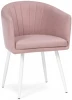 504206 Стул Woodville на металлокаркасе Валета пыльно-розовый / белый 504206
