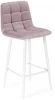 511410 Полубарный стул Woodville Чилли К розовый / белый 511410