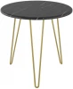 4058345302 Стол журнальный Калифорния РИД Голд 530 черный мрамор от фабрики Калифорния
