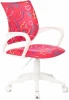 BUROKIDS 1 W-STICKPK Кресло детское Бюрократ BUROKIDS 1 W малиновый Sticks 05 крестов. пластик пластик белый