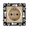 AS-014GD Розетка штепсельная SCHUKO 16A/250 В золотой Kollinger Asthetik AS-014GD