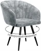 00-00073885 Стул DikLine 442 поворотный, M13 светло-серый, ножки черные арт.00-00073885