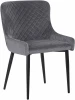 8202-LML-RICHARD , цвет сиденья темно-серый велюр (V108-91), цвет основания черный Стул обеденный RICHARD (черные матовые ножки, темно-серый велюр (V108-91))