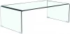 F-006K clear Стол журнальный ESF F-006K прозрачный/Стекло