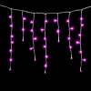 PIL150-10-2P Гирлянда Бахрома 3,1 x 0,5 м Розовая 220В, 150 LED, Провод Прозрачный ПВХ, IP54