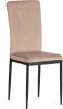 21399 Стул VERTER (mod. 37-1) / 1 шт. в упаковке (Металл,Вельвет /Бежевый,Черный)