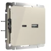 W1171803 Розетка USB тип A+С (слоновая кость) W1171803 (a054345)