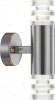 34029-2 Светильник настенный уличный светодиодный Globo Lodgy, 2 плафона, никель, прозрачный
