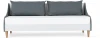 850057 Кушетка Rili ОГОГО (арт.850057), (Ткань,ЛДСП/Темно-серый)