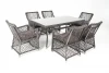 LC6T-7-SET graphite Обеденная группа плетеная, цвет графит 4SIS Латте LC6T-7-SET graphite